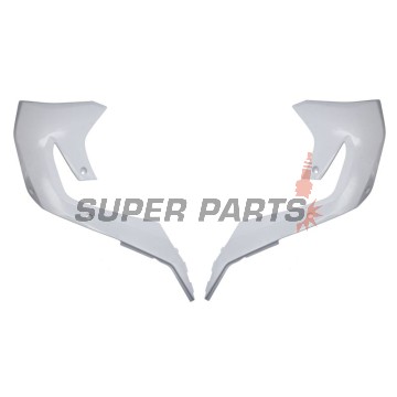 Предни странични пластмаси -POLISPORT- бели, KAWASAKI KX 250/450 2019-2023