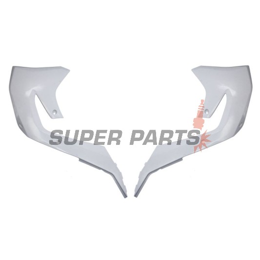Предни странични пластмаси -POLISPORT- бели, KAWASAKI KX 250/450 2019-2023
