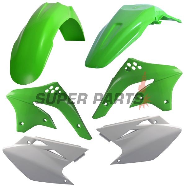Пластмаси комплект -POLISPORT- KAWASAKI KX 450 2006-2008