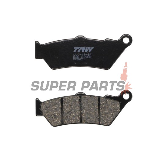 Накладки -TRW- MCB671, Aprilia Pegaso 650, BMW F 800 GS, Ducati Scrambler 800, Honda NX Dominator 650, KTM Adventure 990, Moto Guzzi California 1100, Triumph Rocket III 2300, Yamaha XT 660R (1976-2020)