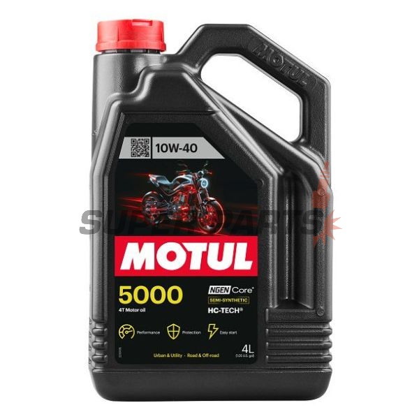 Двигателно масло -MOTUL- 5000, 10W40, полу-синтетика, 4L