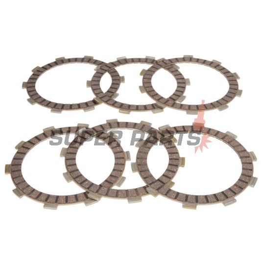 Съединител комплект (дискове) -4 RIDE- TCS1190, Honda CBF 250 2004-2006, Honda CR 125R 1984-1985, Honda NX 250 1988-1995, Honda TRX 300EX 1993-2010, Honda XR 250R 1986-1997, Moto Roma Geko 300 Quad 2004-2006