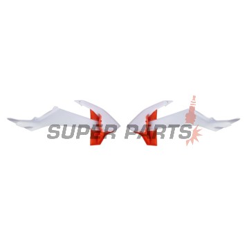 Предни странични пластмаси -POLISPORT- оранжево/бяло, KTM SX 65 2016-2023