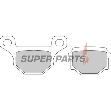 Накладки -FERODO- FDB384P, Alfer 250 / Aprilia Tuareg 350-600 / Buell 1200 / Gas Gas 80-125 / Husaberg 350-600 / Husqvarna 125-510 / Kawasaki 125-650 / KTM 125-600 / Kymco 50-125 / SYM 125 / Suzuki 50-125 / Yamaha 125 (1978-2009)