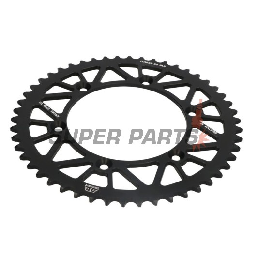 Заден пиньон -JT- JTA822,50BLK, 50 зъба, черен, алуминиев, Betamotor RR 250/400/450 2005-2012, RR 520 2010-2014, RR 525 2005-2009, RR Enduro 250/450/525 2005-2008, RR Enduro 350 2011-2012, RR Enduro 400 2010-2012, Cagiva WMX 125/250 1989-1992