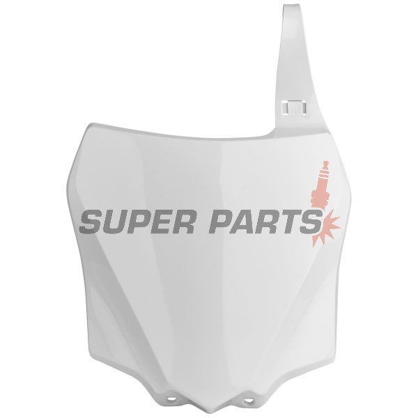 Мотокрос маска/табелка за номер -POLISPORT- бяла, KAWASAKI KX 85/100 2014-2021