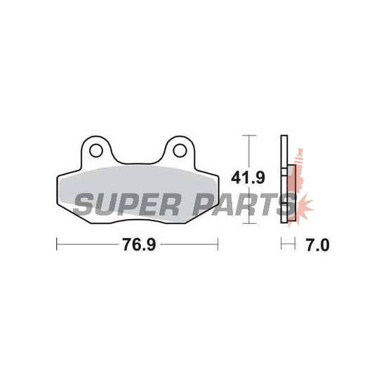 Накладки -TRW- MCB525, Daelim City Ace 110, Derbi GP1 50, Honda CH Spacy 125, MBX 50/80, NSR 50/75/80R, Hyosung GT/Comet 125/250/650, GV Aquila 125/250/650, RX/XRX/Karion 125, Kymco Active/Jetix/Nexxon 50, Pulsar 125