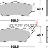 Накладки -BREMBO- 07BB03SP, Aprilia ETV1000/Moto650/Pegaso650/RS125, BMWC1650-800GS/R1250, Ducati1000, HondaCB/CBF/CBR/CRF/VFR500-1000, KTM690-990, Guzzi1000-1200, YamahaDT/XT125-660