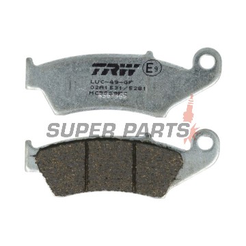Накладки -TRW- MCB669EC, Aprilia MXV/RXV, Beta RR, Gas Gas EC/FSE/FSR/MC, Honda CR/CRF/XR/XL, Kawasaki KDX/KLX/KX, Suzuki DR-Z/RM/RM-Z, Yamaha WR/YZ/XT (1993-2020)