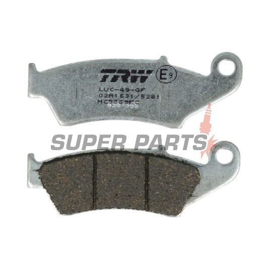 Накладки -TRW- MCB669EC, Aprilia MXV/RXV, Beta RR, Gas Gas EC/FSE/FSR/MC, Honda CR/CRF/XR/XL, Kawasaki KDX/KLX/KX, Suzuki DR-Z/RM/RM-Z, Yamaha WR/YZ/XT (1993-2020)