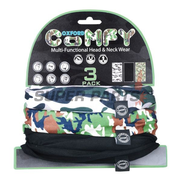 Мултифункционална яка -OXFORD- Camo, комплект 3бр