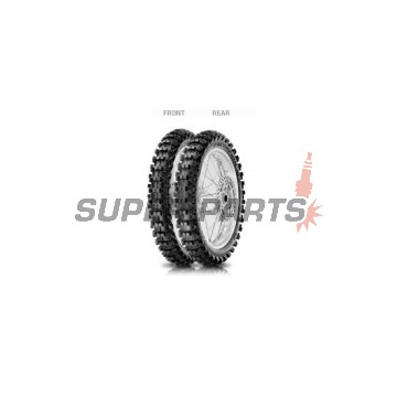 Задна офроуд гума -PIRELLI MOTOR- 90/100-14, SCORPION MX, средно мека 32 MINI