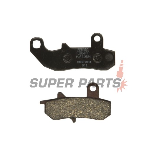 Накладки -FERODO- FDB607P, Suzuki DR/RGV - DR650/650R/650RS/650RSE/650RE/650SE, DR750/800 Big, RGV250 - 250-800cc, 1989-2017