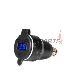 USB адаптер за запалка -4 RIDE- 12V, 2xUSB 3.0 + волтметър - универсален