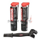 Комплект за почистване и смазване на верига -MOTUL- четка, обезмаслител и спрей за смазване