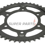 Заден пиньон -JT- JTR1479,43ZBK, 43 зъба, черен цинк, стоманен, Yamaha YZF-R1 1000 2009-2014