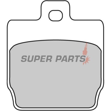 Накладки -FERODO- FDB2062EF, Aprilia Mana/Scarabeo, Honda Rebel/Bali, MBK Stunt, Yamaha Slider/Aerox (1997-2016)