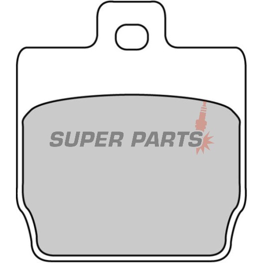 Накладки -FERODO- FDB2062EF, Aprilia Mana/Scarabeo, Honda Rebel/Bali, MBK Stunt, Yamaha Slider/Aerox (1997-2016)