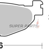Накладки -BREMBO- 07059XS, Yamaha YP 400 Majesty (2005-2007)