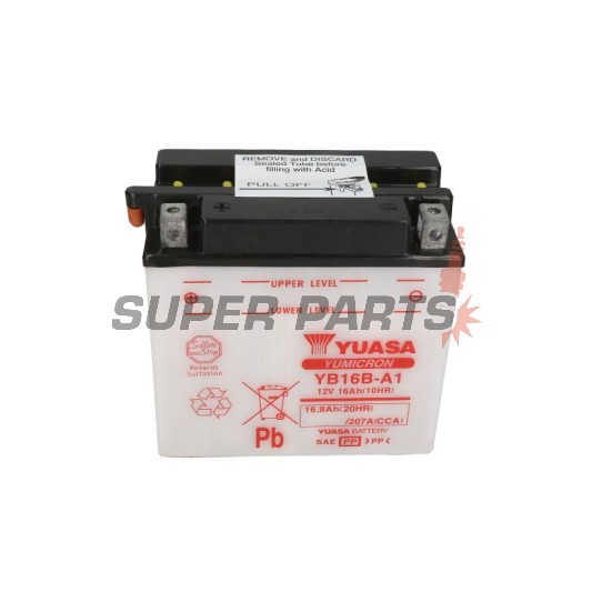 Акумулатор -YUASA- YB16B-A1, 17Ah 12V