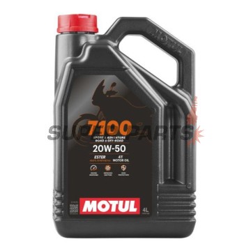 Двигателно масло -MOTUL- 7100, 20W50, пълна синтетика + естер, 4L