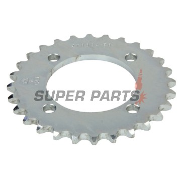 Заден пиньон -JT- JTR834,28, 28 зъба, стоманен, Yamaha BW 80 1986-1988, 1990, PW 80 1983-2010, RD 50/80 1982-1984, RT 100 1990-2000, TT-R 110 2008-2020, TT-R 50 2006-2020, TT-R 90 2000-2008, YB 100 1980-1994