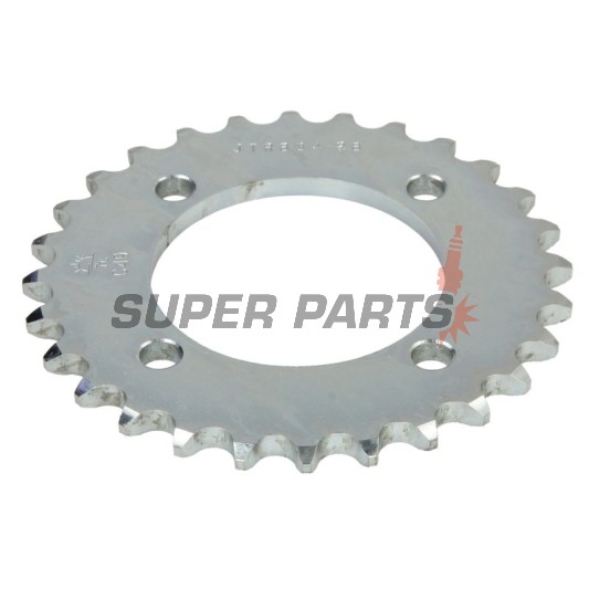 Заден пиньон -JT- JTR834,28, 28 зъба, стоманен, Yamaha BW 80 1986-1988, 1990, PW 80 1983-2010, RD 50/80 1982-1984, RT 100 1990-2000, TT-R 110 2008-2020, TT-R 50 2006-2020, TT-R 90 2000-2008, YB 100 1980-1994