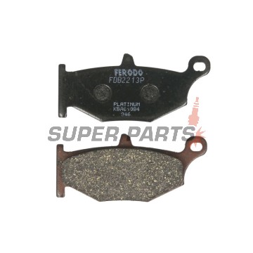 Накладки -FERODO- FDB2213P, Honda CB/CBR/VTX, Yamaha MT/YZF/FZ, Suzuki GSX/GSF/DL, Kawasaki Z/KLE 250-1300cc (1991-2022)