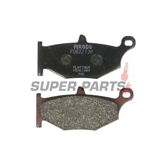 Накладки -FERODO- FDB2213P, Honda CB/CBR/VTX, Yamaha MT/YZF/FZ, Suzuki GSX/GSF/DL, Kawasaki Z/KLE 250-1300cc (1991-2022)