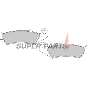 Накладки -FERODO- FDB495P, Honda NX125 Transcity, NX250, XL250R Baja, XLR125R, XR250R/600R, Kawasaki KX125