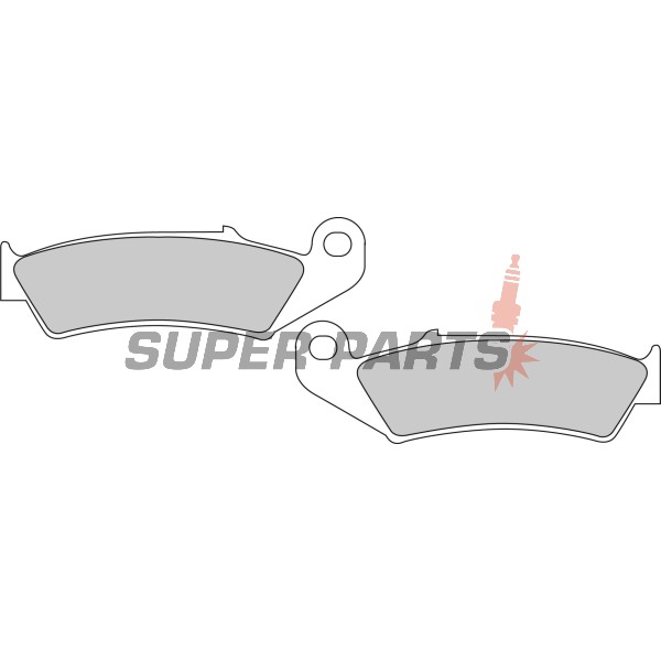 Накладки -FERODO- FDB495P, Honda NX125 Transcity, NX250, XL250R Baja, XLR125R, XR250R/600R, Kawasaki KX125