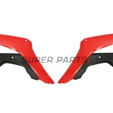 Предни странични пластмаси -POLISPORT- черно/червено, HONDA CRF 250/450 2017-2021