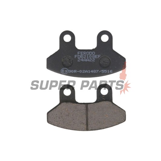 Накладки -FERODO- FDB2108EF, SYM Euro-MX / Joyride / RS / Shark 50-200 1999-2006