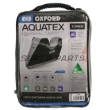Покривало за мотоциклет с куфар -OXFORD- Aquatex Topbox, черно/сребристо, M