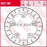 Спирачен диск -TRW- MST280, 245mm, Yamaha XJ6 600N / Diversion / Diversion F / Diversion S / SA ABS (2009-2016)