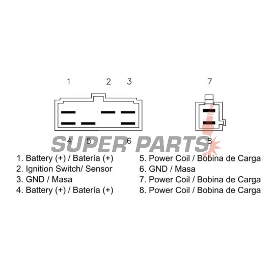 Реле за зареждане -DZE- реле-регулатор, 12V, 35A, HONDA GL 1200 1985-1986