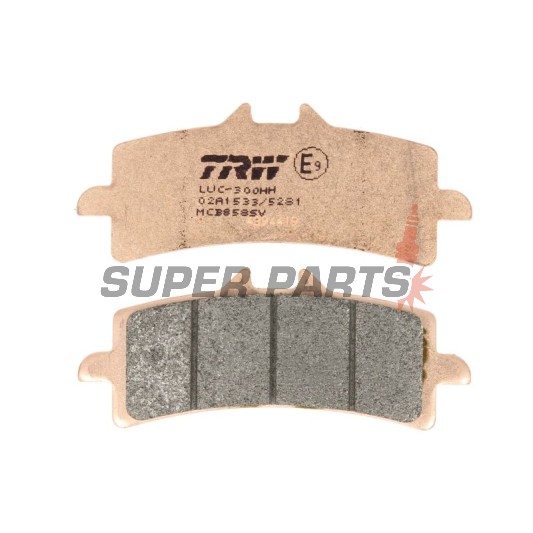 Накладки -TRW- MCB858SV, Aprilia RSV4 1000, BMW S1000RR HP4, Ducati Panigale 1199/1299, Kawasaki H2 & ZX-10R, KTM RC8 1190 & Super Duke 1290, MV Agusta F4/F3, Suzuki Hayabusa & GSX-R 1000, Triumph Daytona 675 & Speed Triple 1050