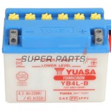 Акумулатор -YUASA- YB4L-B + ELEKTROLIT, 4Ah 12V
