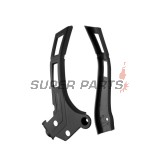Протектори за рамка -POLISPORT- черен, FANTIC XE; YAMAHA YZ 125/250 2005-2024
