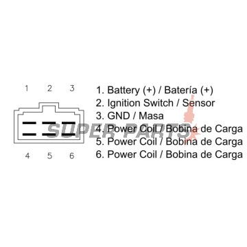 Реле за зареждане -DZE- реле-регулатор, 12V, 35A, KAWASAKI VN, ZX-6R 600/800 1995-2006