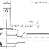 Външен кормилен накрайник -4 RIDE- Arctic Cat 50-450 2006-2016, Kawasaki KEF/KFX/KLF/KVF/KXF 110-400 1985-2005, Polaris Phoenix/Sawtooth 200 2006-2009, Suzuki LT/LT-A/LT-F/LT-Z 50-500 1983-2003