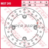 Спирачен диск -TRW- MST245, 220mm, Honda Hornet, CBR Fireblade/RR, CRF250L, Dominator NX, VTR1000 Firestorm/SP, XR650L; Triumph Daytona, Speed Triple, Street Triple, TT600 (1988-2016)
