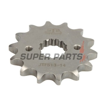 Преден пиньон -JT- JTF513,14, 14 зъба, Cagiva Raptor 1000 2001-2006, V-Raptor 1000 2001-2006, X-Raptor 1000 2002-2003, X-Tra Raptor 1000 2001-2005, Kawasaki GPX 500 1988, GPX 600 1988-1990, 1993-2000, GPX 750 1987-1988, GPZ 305 1983