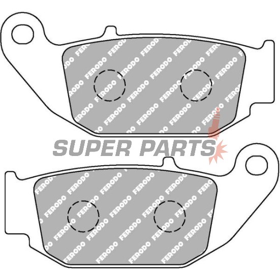 Накладки -FERODO- FDB2275P, Honda CBR 125R 2004-2015, CRF 250M / 250L Rally 2014-2018