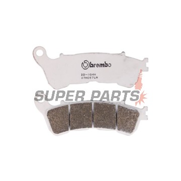 Накладки -BREMBO- 07HO57LA, Harley Davidson XL 883/1200 (Iron, Forty Eight) 2014-2015; Honda CB/CBF/CBR/CTX/NC/NSA/NT/VFR/VT/XL 250-1300 Hornet, Deauville, Translap, Varadero, Integra 2004-2015; Suzuki UH/VLR/VZR 125-1800 Burgman, Intruder 2007-2015