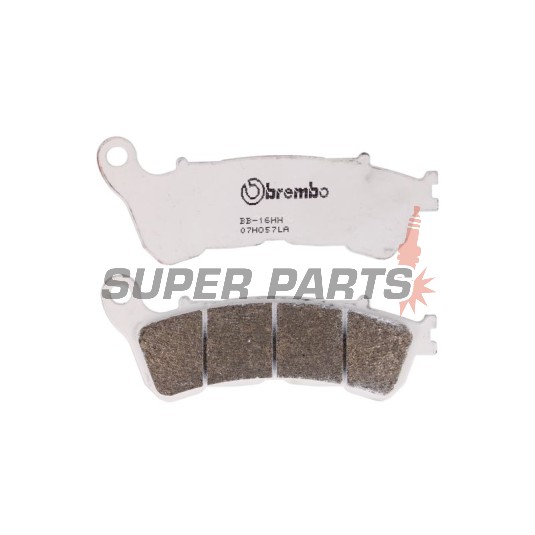 Накладки -BREMBO- 07HO57LA, Harley Davidson XL 883/1200 (Iron, Forty Eight) 2014-2015; Honda CB/CBF/CBR/CTX/NC/NSA/NT/VFR/VT/XL 250-1300 Hornet, Deauville, Translap, Varadero, Integra 2004-2015; Suzuki UH/VLR/VZR 125-1800 Burgman, Intruder 2007-2015