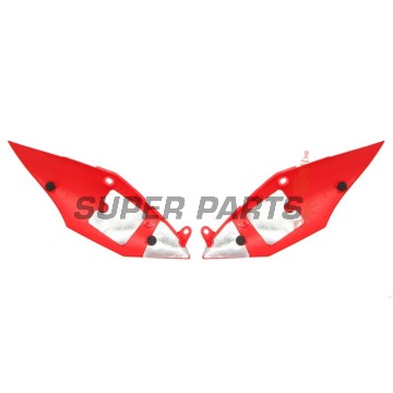 Задни странични пластмаси -POLISPORT- червени, HONDA CRF 250 2018-2021