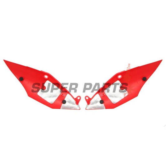 Задни странични пластмаси -POLISPORT- червени, HONDA CRF 250 2018-2021