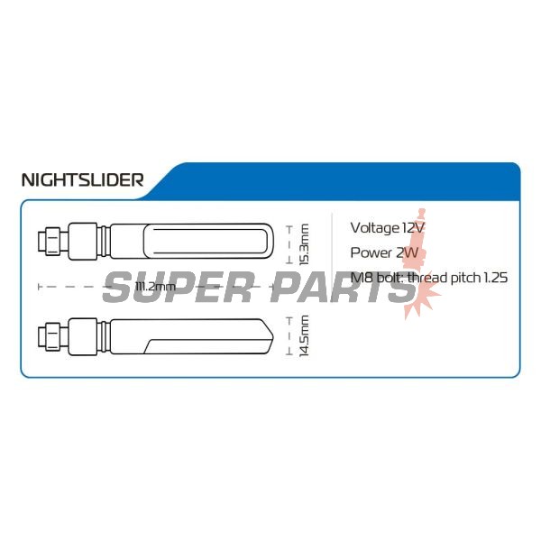 Мигачи комплект -OXFORD- NightSlider 3-в-1, последователни