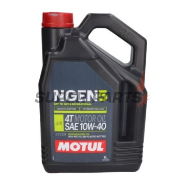 Двигателно масло -MOTUL- 10W40, полу-синтетика, 4L